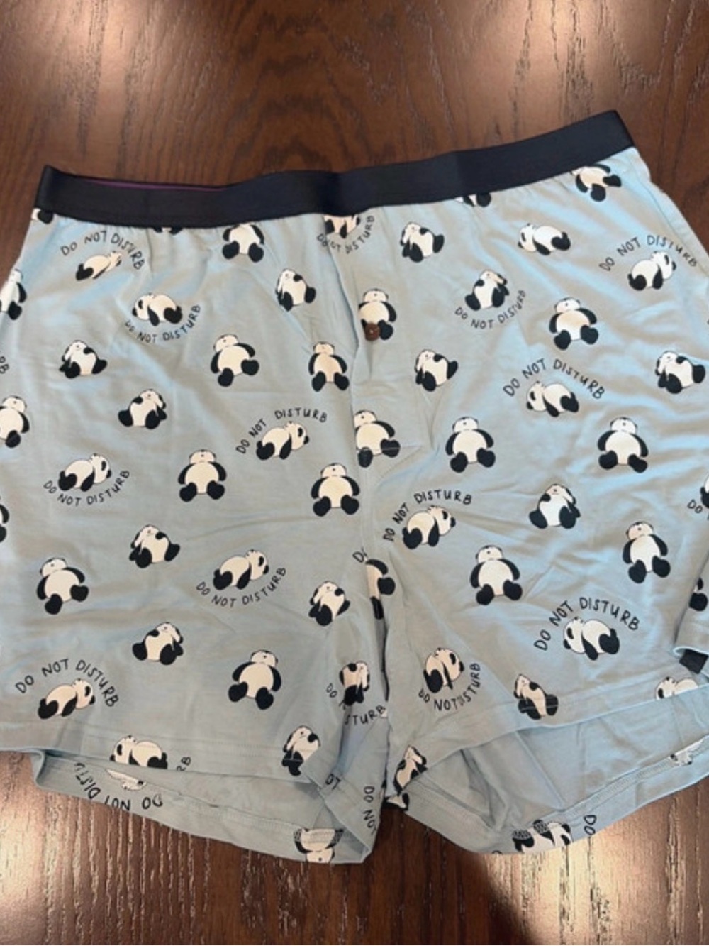 MeUndies NWOT Light Blue Panda Print boxers